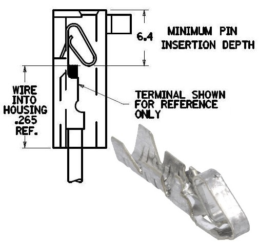 Clip Conector Molex hembra
